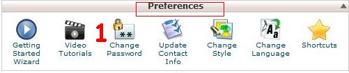 Cpanel preferences