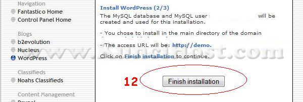 Cara Install WordPress dengan Fantastico