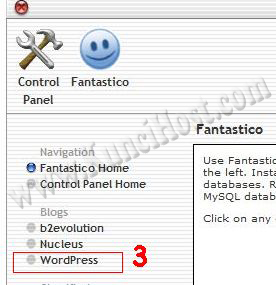 Cara Hapus WordPress di Fantastico