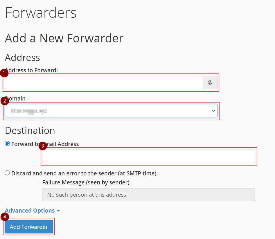 forwarders - setup